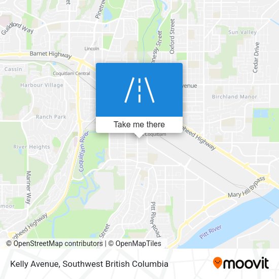 Kelly Avenue map