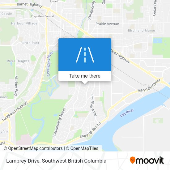 Lamprey Drive map