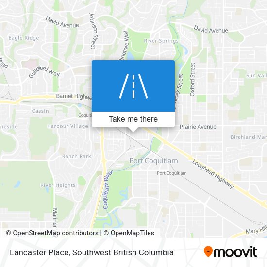 Lancaster Place map