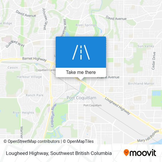 Lougheed Highway map