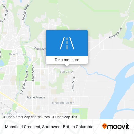 Mansfield Crescent map