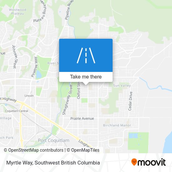 Myrtle Way map