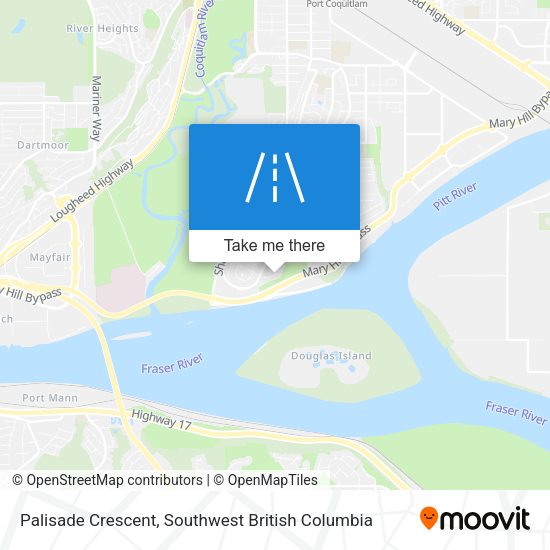 Palisade Crescent map
