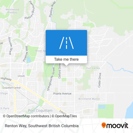 Renton Way map