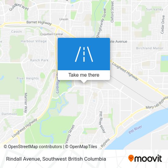 Rindall Avenue map