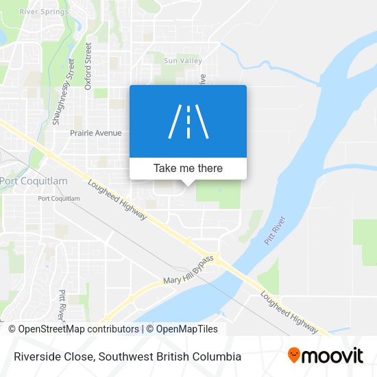 Riverside Close map