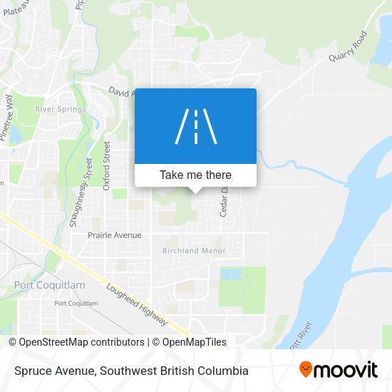 Spruce Avenue map