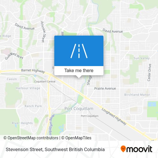 Stevenson Street map