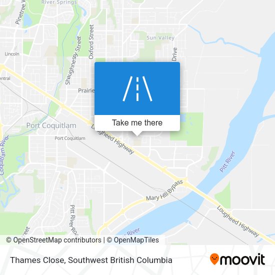 Thames Close map