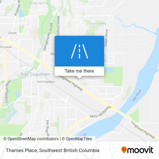 Thames Place map