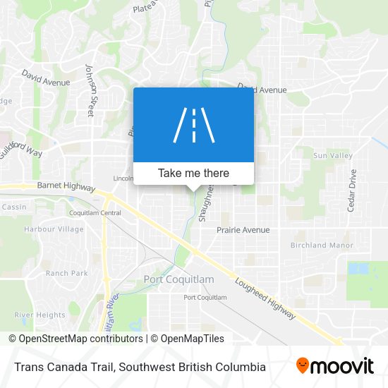 Trans Canada Trail map