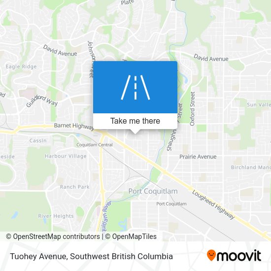 Tuohey Avenue map
