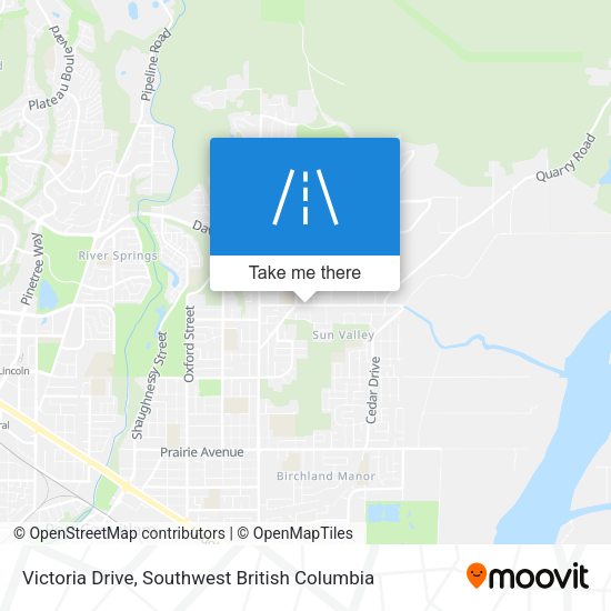 Victoria Drive map