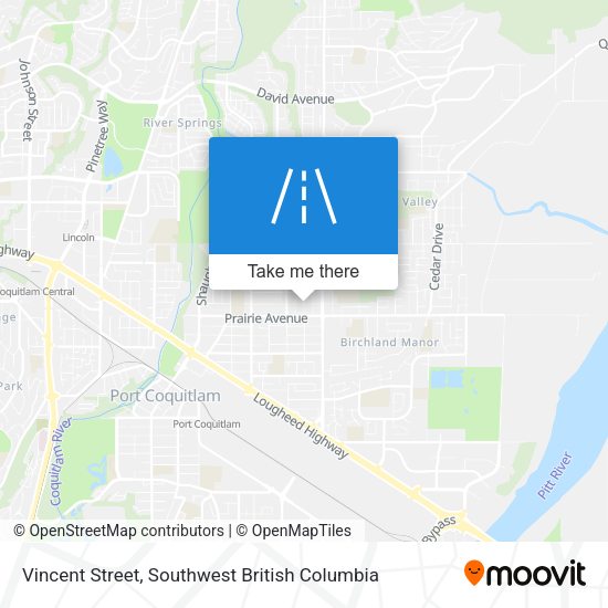 Vincent Street map