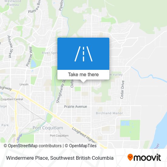 Windermere Place map