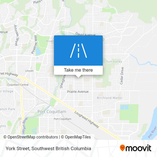 York Street map
