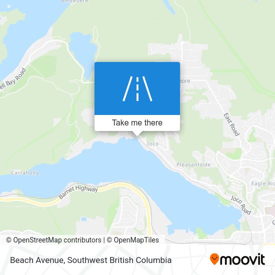 Beach Avenue map