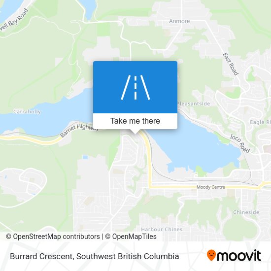 Burrard Crescent map