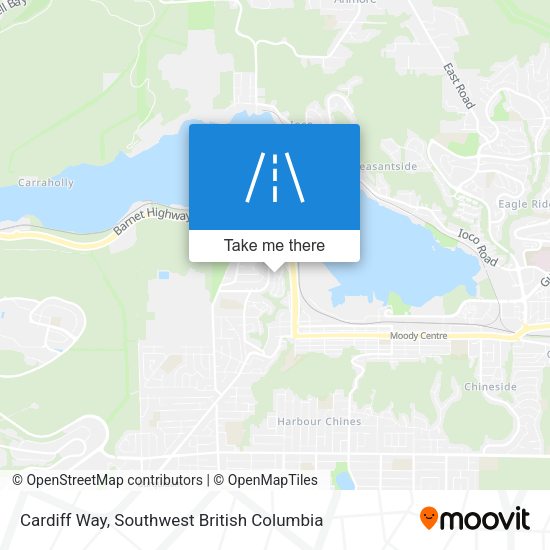 Cardiff Way map