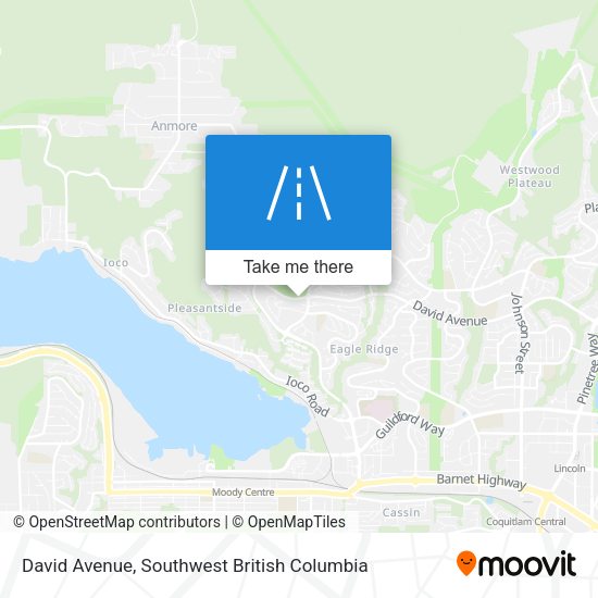 David Avenue map