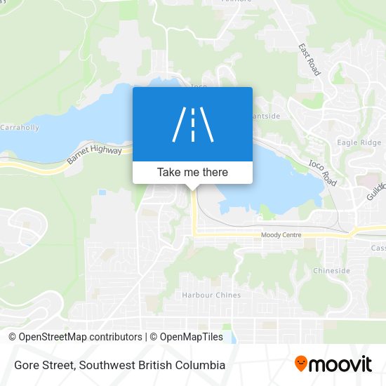 Gore Street map