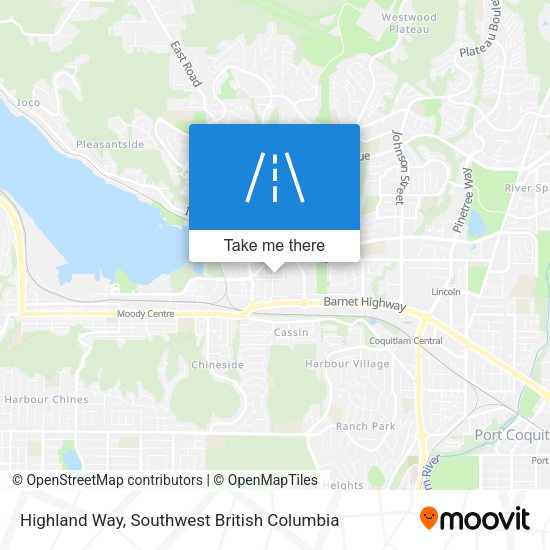 Highland Way map
