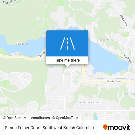 Simon Fraser Court map