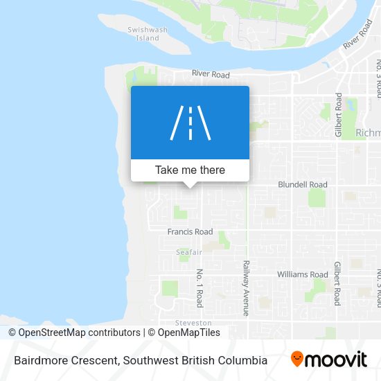 Bairdmore Crescent map