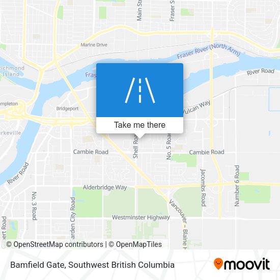 Bamfield Gate map