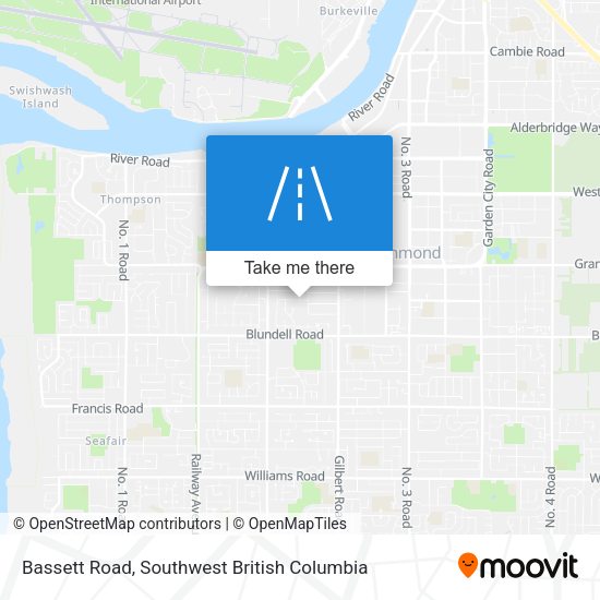 Bassett Road map
