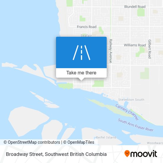 Broadway Street map
