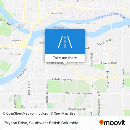 Bryson Drive map