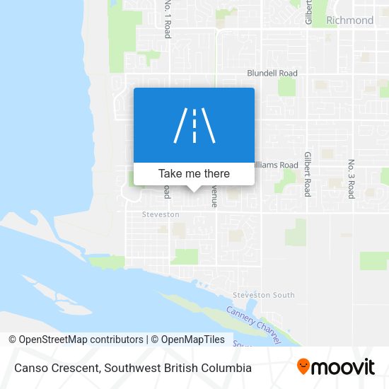 Canso Crescent map