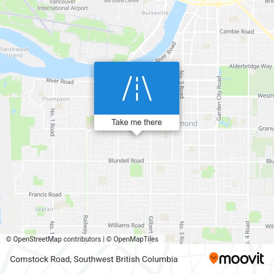 Comstock Road map
