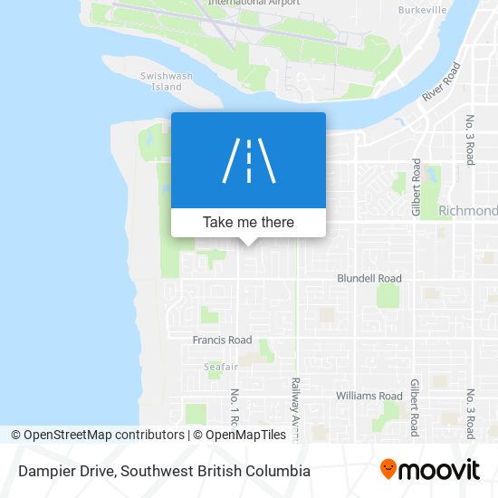 Dampier Drive map