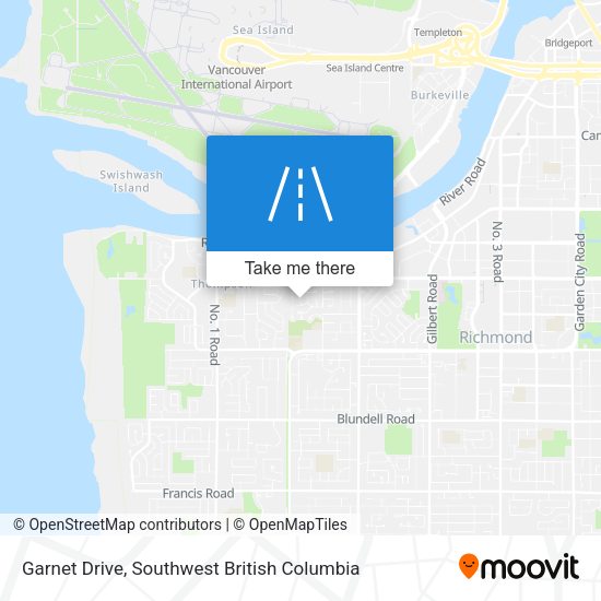 Garnet Drive map