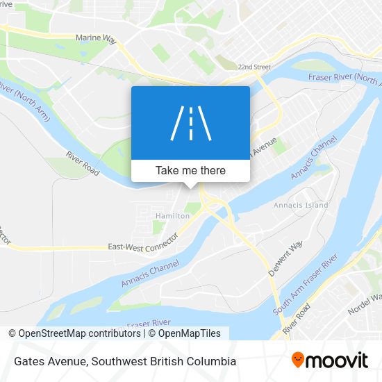 Gates Avenue map