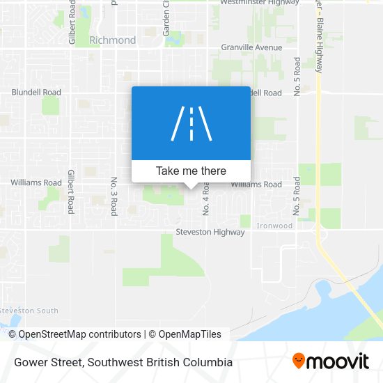 Gower Street map