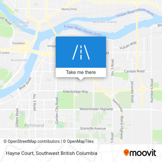 Hayne Court map