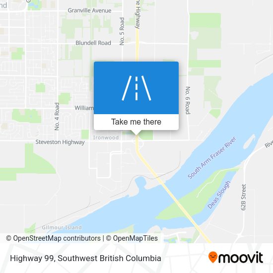 Highway 99 map