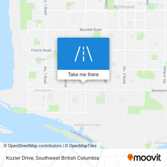 Kozier Drive map