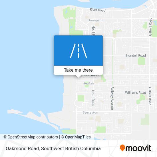 Oakmond Road map