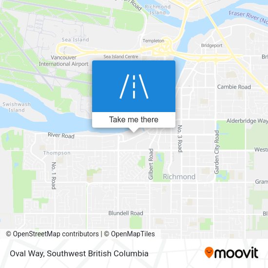 Oval Way map
