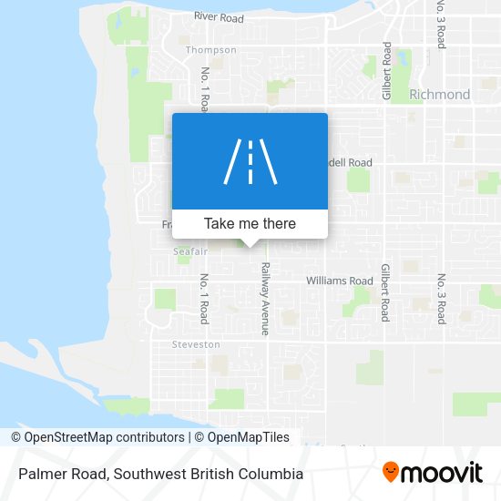 Palmer Road map