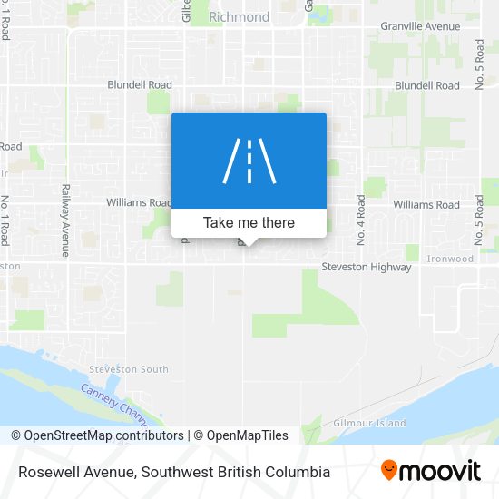 Rosewell Avenue map