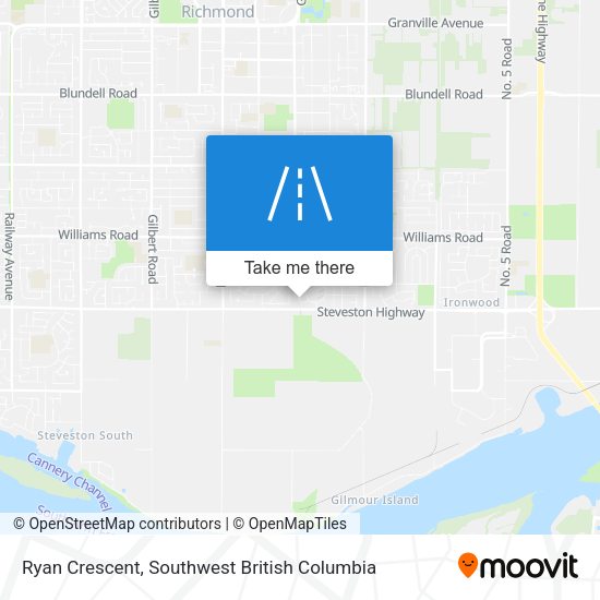 Ryan Crescent map