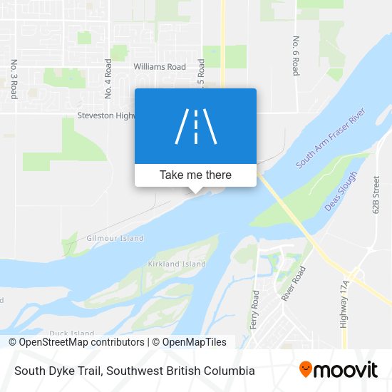 South Dyke Trail map