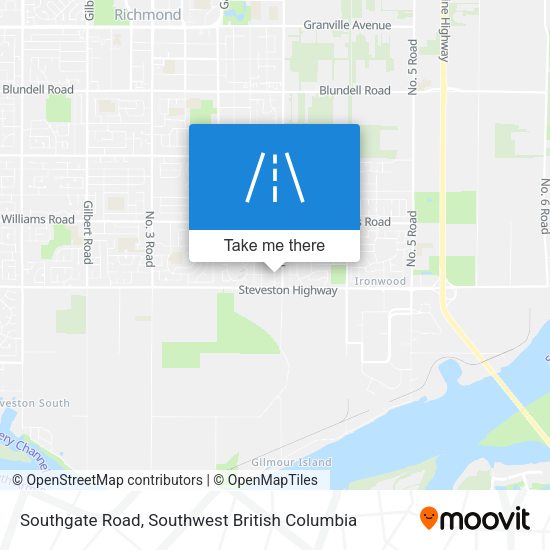 Southgate Road map