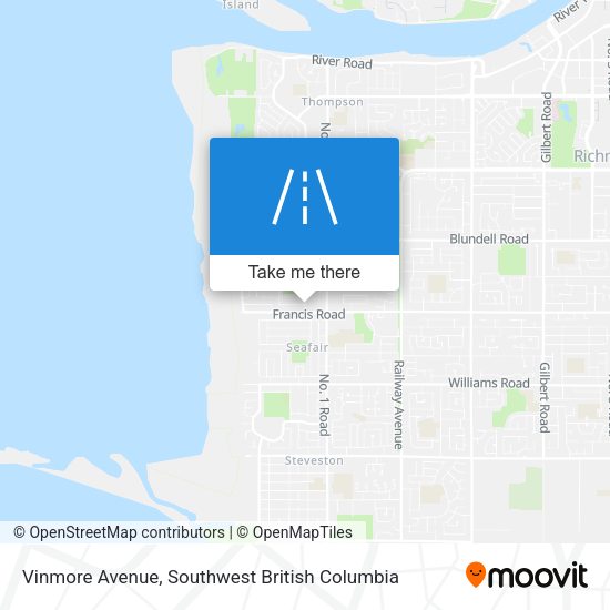 Vinmore Avenue map