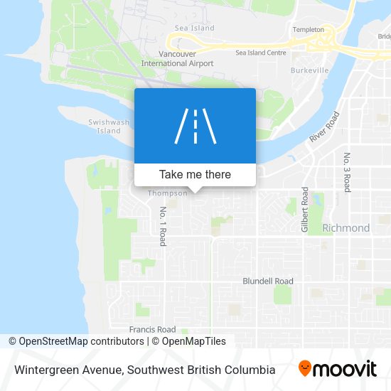 Wintergreen Avenue map